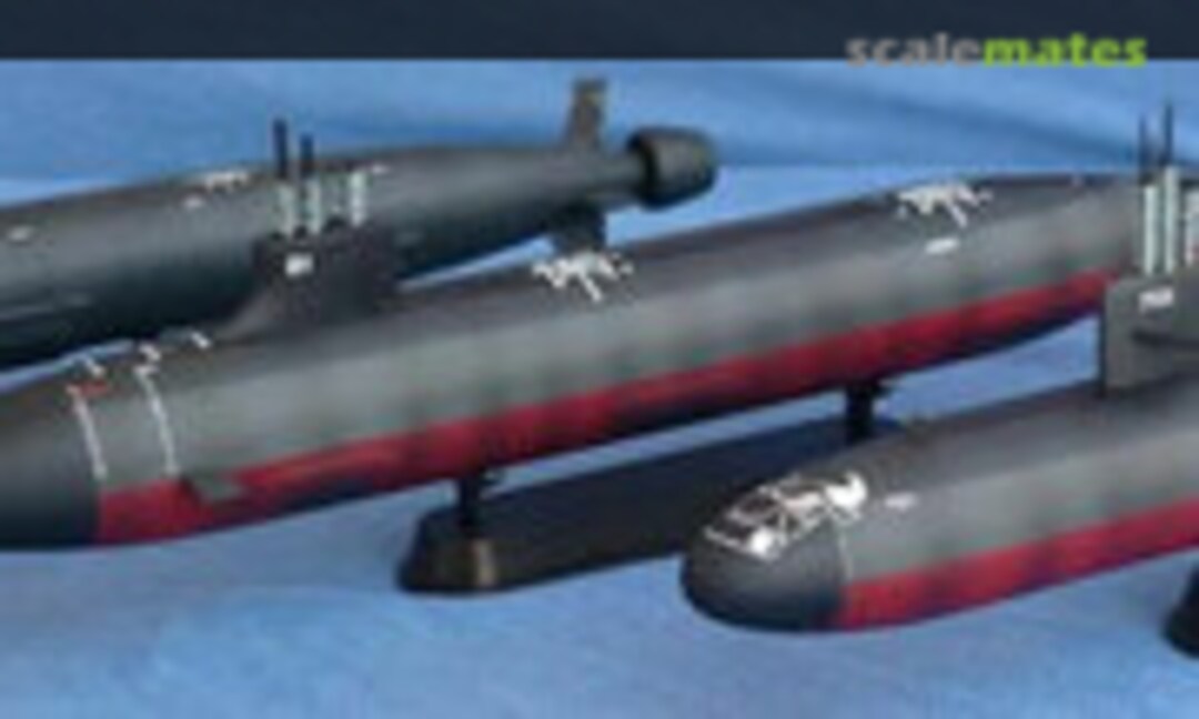 Amerikanische Jagd-U-Boote Chicago, Seawolf und Virginia 1:350