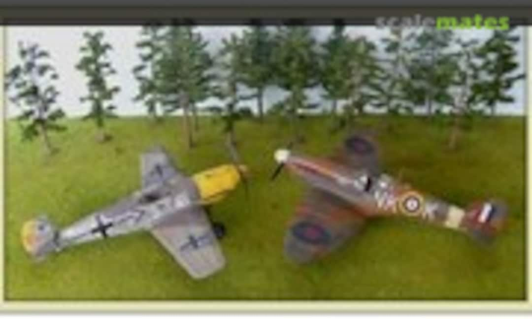 Spitfire Mk.IIa and Messerschmitt Bf 109 E-4 1:32