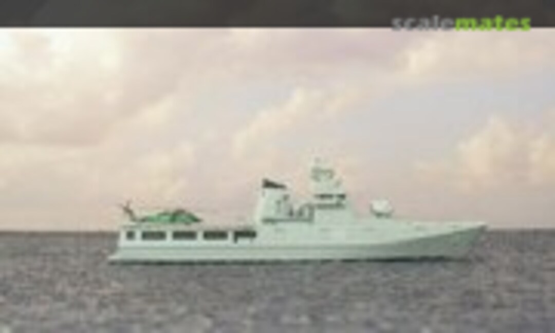 Bruneiisches Patrouillenschiff KDB Darussalam 1:700