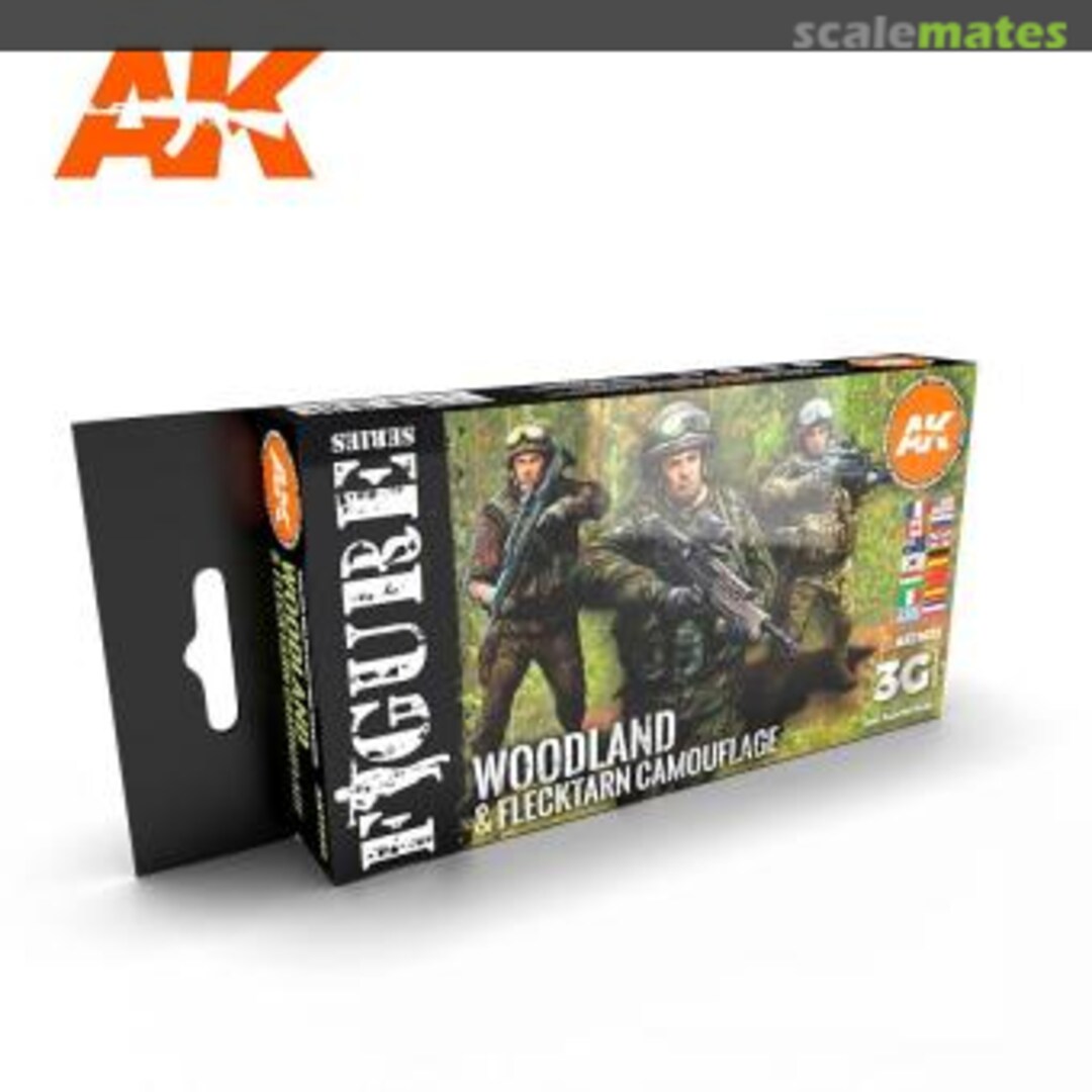 Boxart Woodland And Flecktarn Camouflage   AK 3rd Generation - Figure