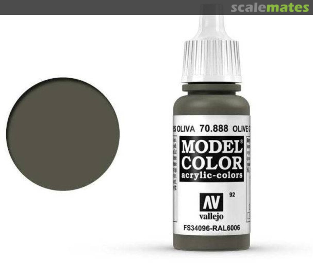 Boxart Olive Grey - FS34096 - RAL 6006 70.888, 888, Pos. 92 Vallejo Model Color