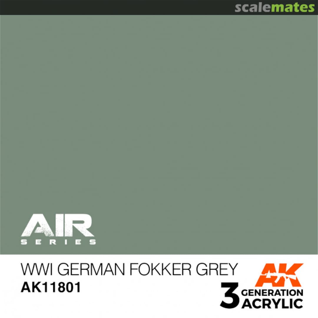 Boxart WWI German Fokker Grey AK 11801 AK 3rd Generation - Air
