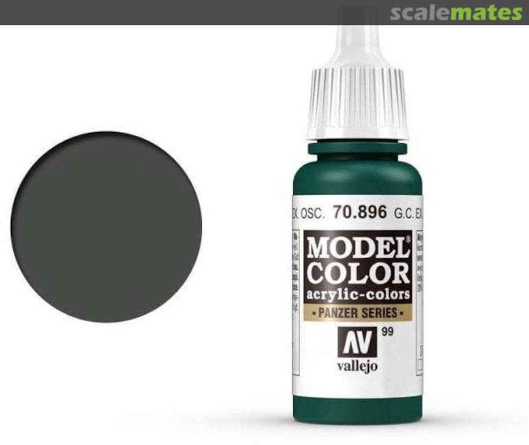 Boxart Ger. Camouflage Extra Dark Green 70.896, 896, Pos. 99 Vallejo Model Color