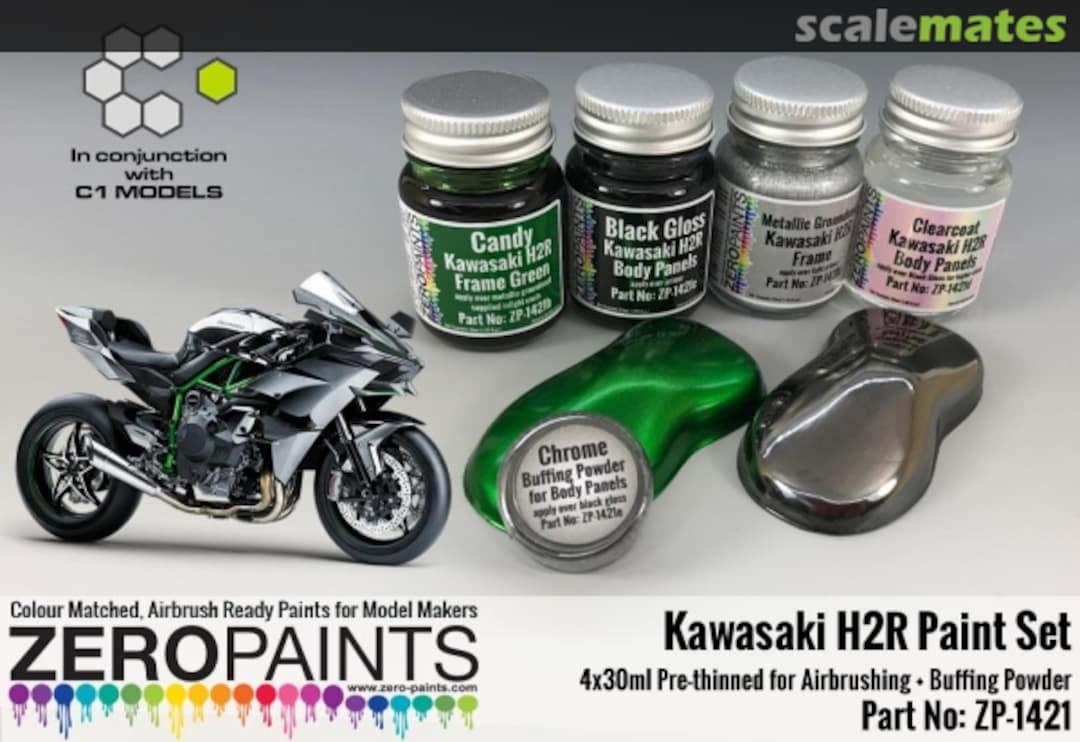 Boxart Kawasaki H2R Paint set  Zero Paints