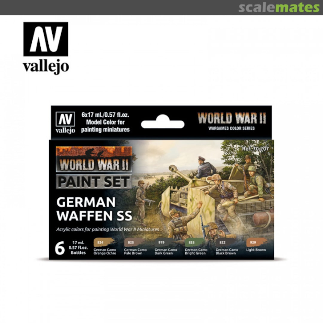 Boxart WWII German Waffen SS  Vallejo Model Color