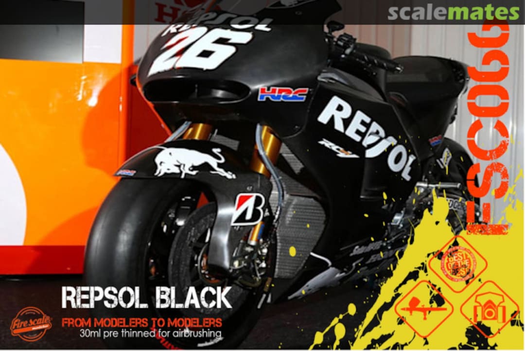 Boxart Black Repsol  Fire Scale Colors