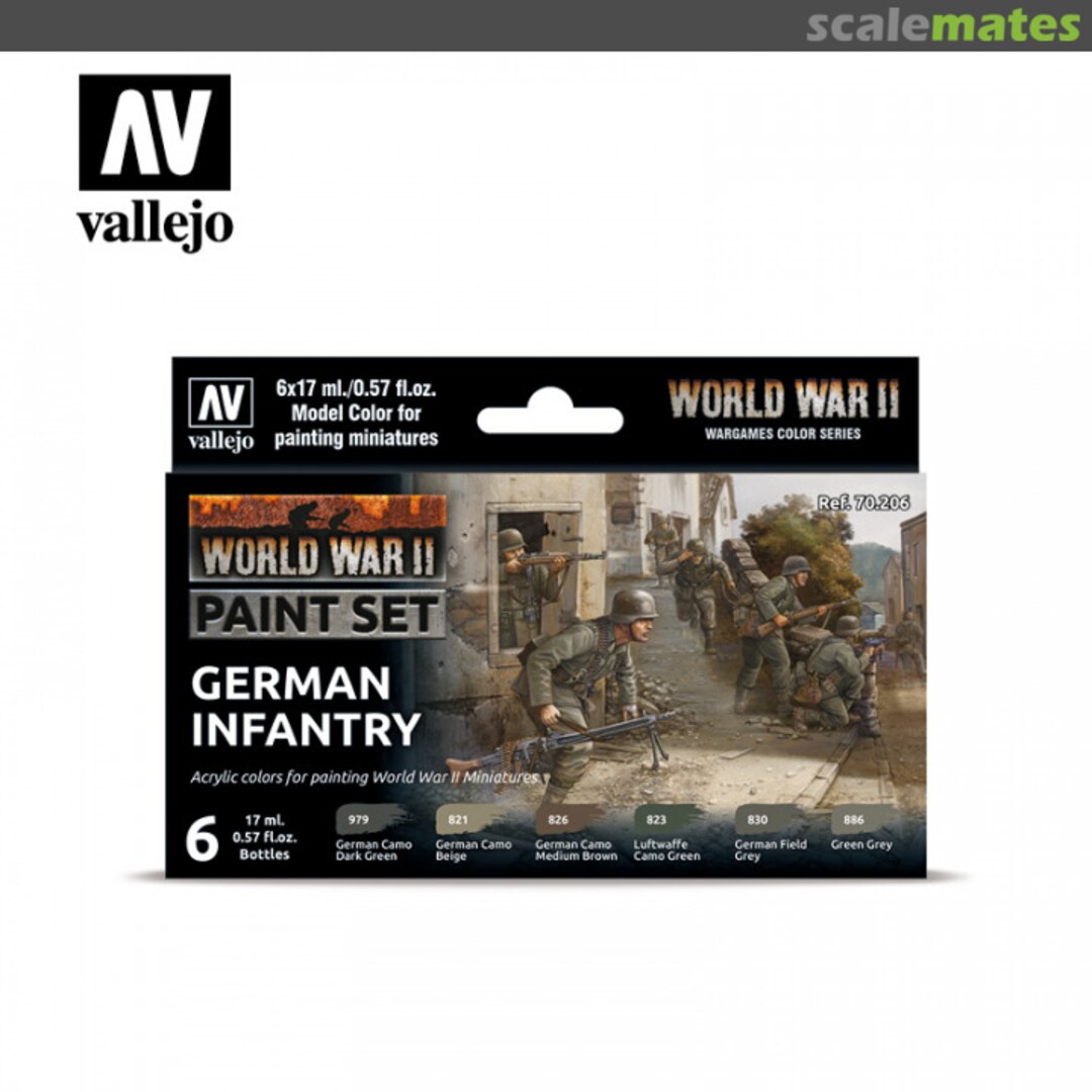 Boxart WWII German Infantry  Vallejo Model Color