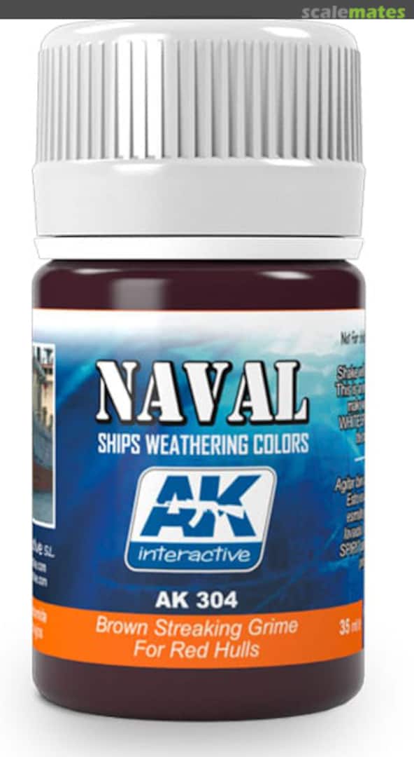 Boxart Naval: Brown Streaking Grime for Red Hulls  AK Interactive