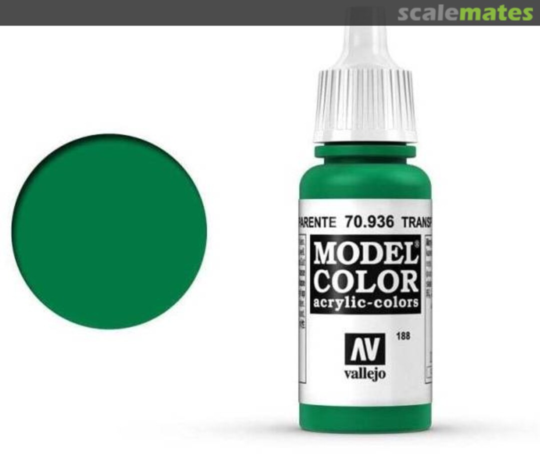 Boxart Transparent Green 70.936, 936, Pos. 188 Vallejo Model Color