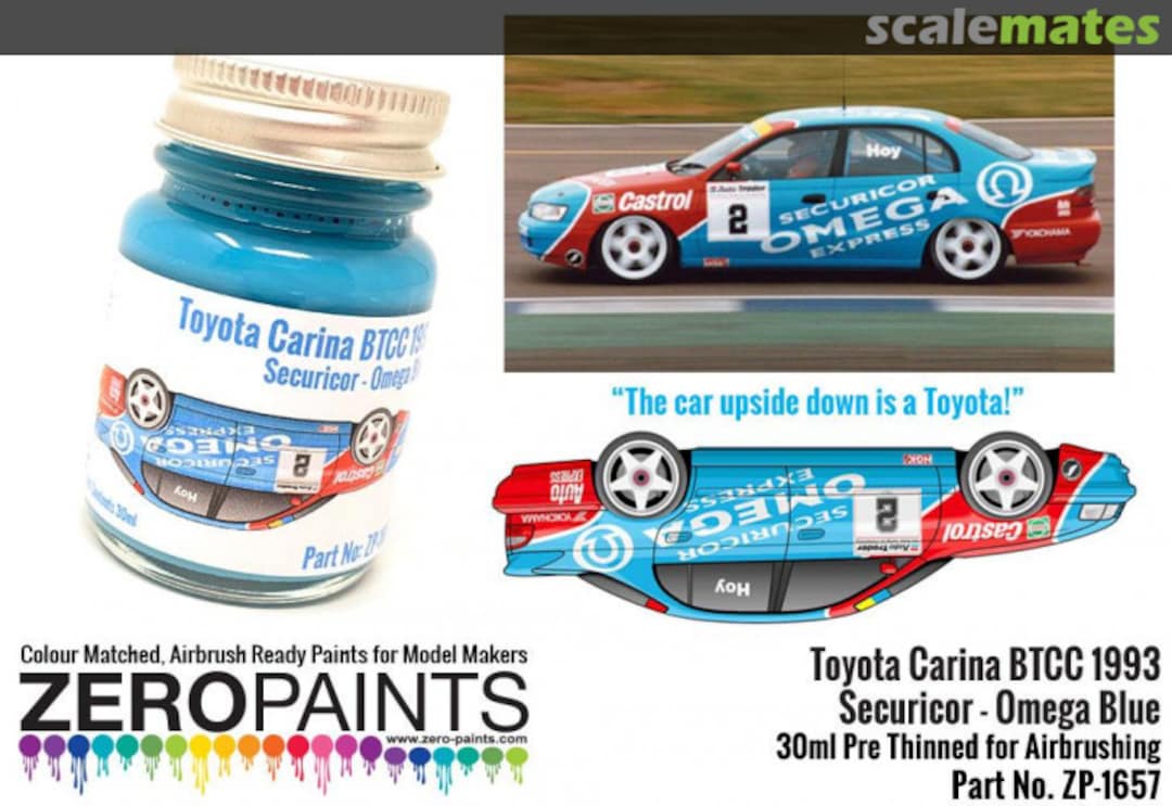 Boxart Toyota Carina BTCC 1993 Securicor-Omega blue  Zero Paints
