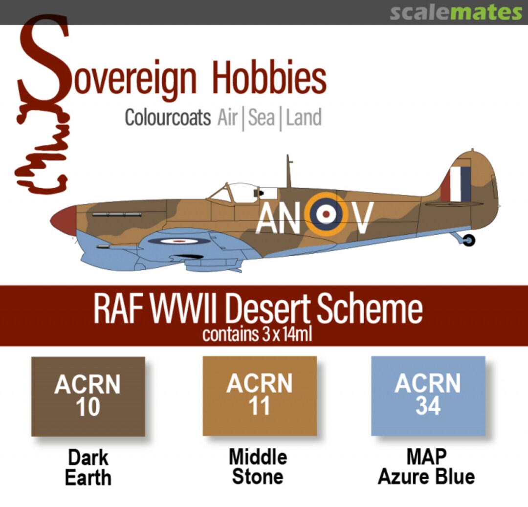 Boxart Colourcoats Set RAF WW2 Desert Scheme  Colourcoats (since 2014)