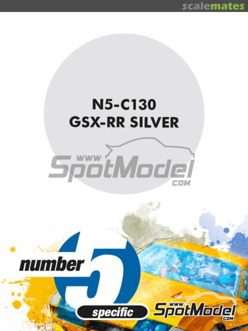 Boxart GSX-RR Silver  Number Five