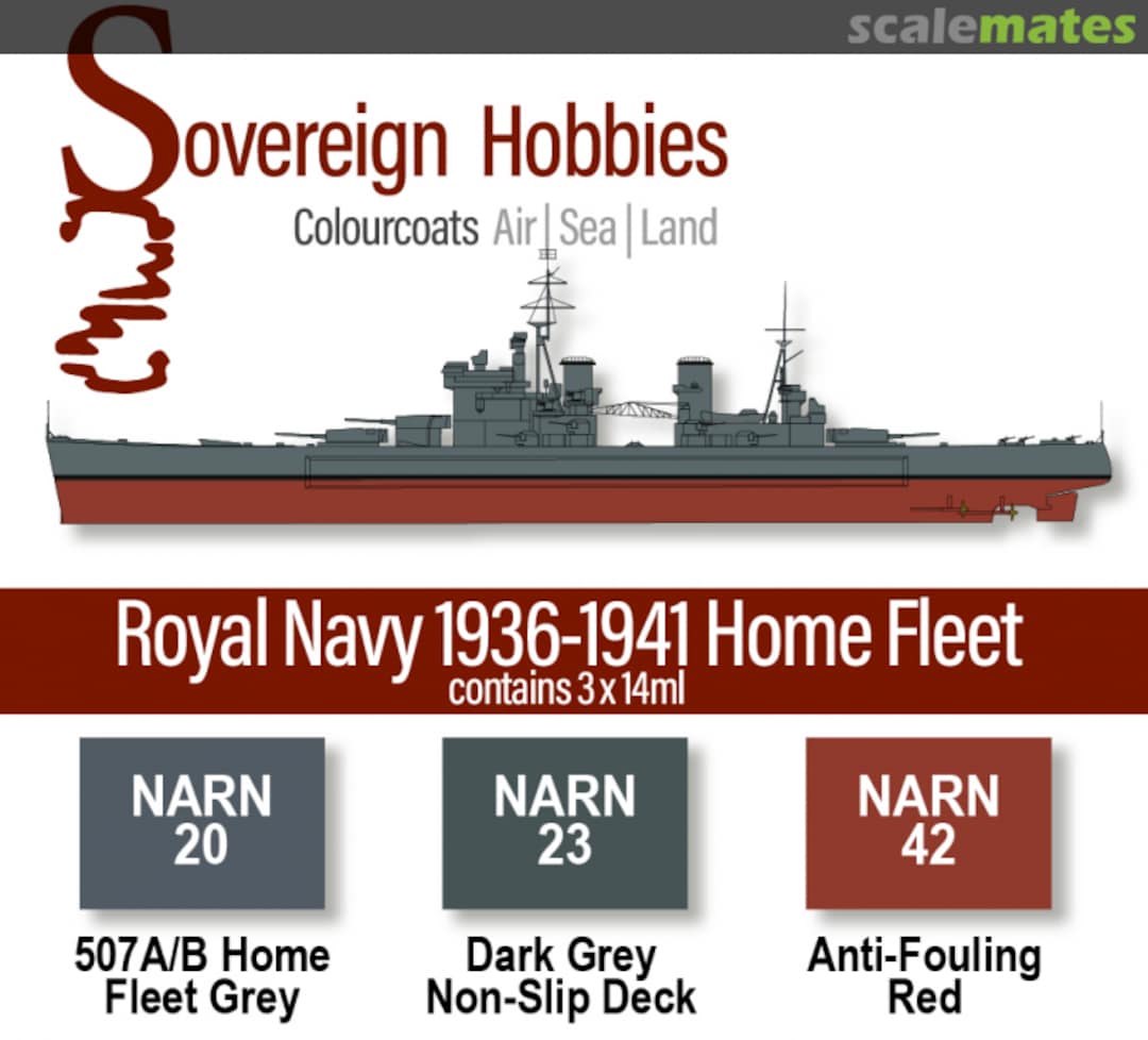 Boxart Colourcoats Set Royal Navy 1936-1941 Home Fleet  Colourcoats (since 2014)