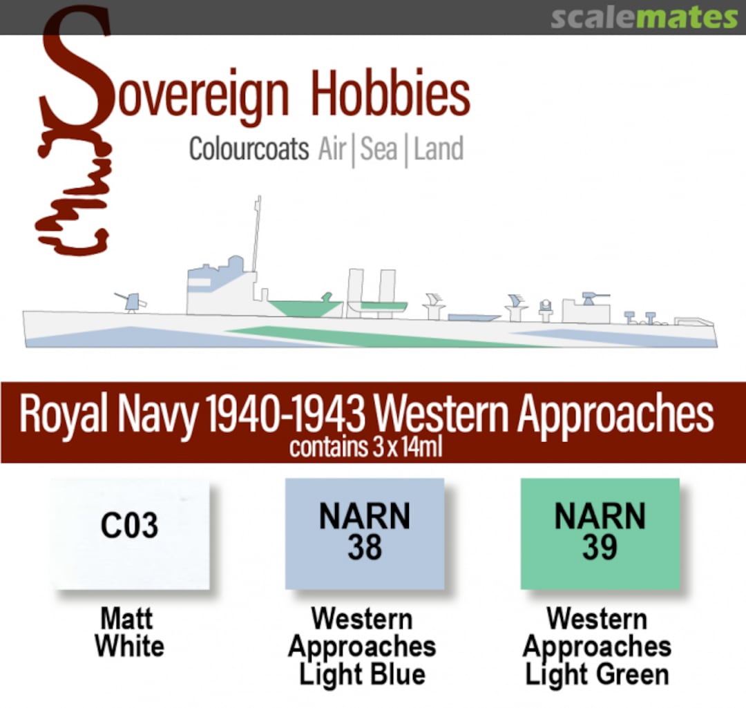 Boxart Colourcoats Set Royal Navy 1940-1942 Western Approaches  Colourcoats (since 2014)