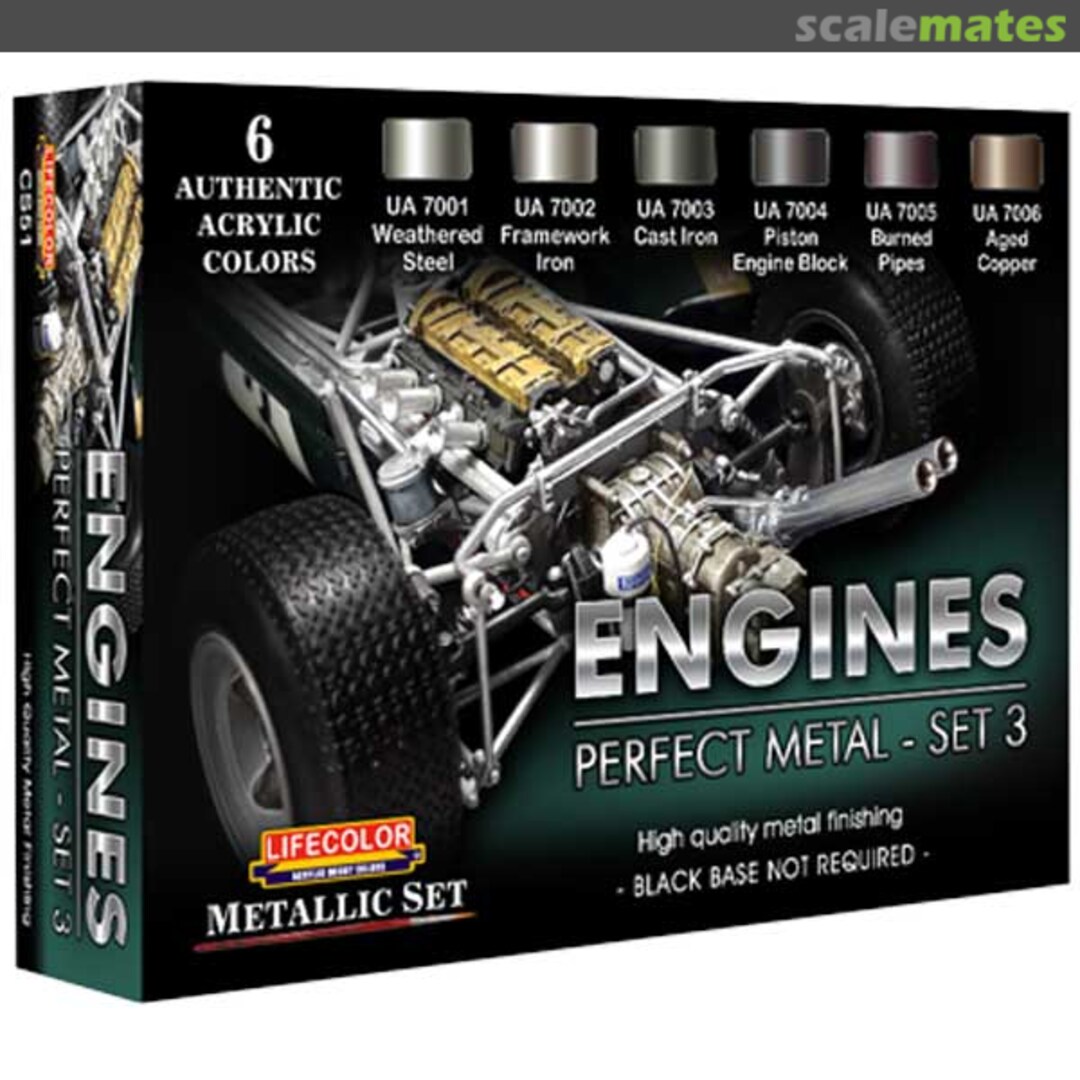 Boxart Engines - Perfect Metal - Set 3  Lifecolor