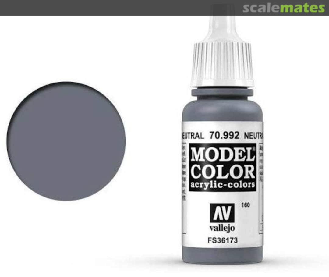 Boxart Neutral Grey - FS36173 70.992, 992 Pos. 160 Vallejo Model Color