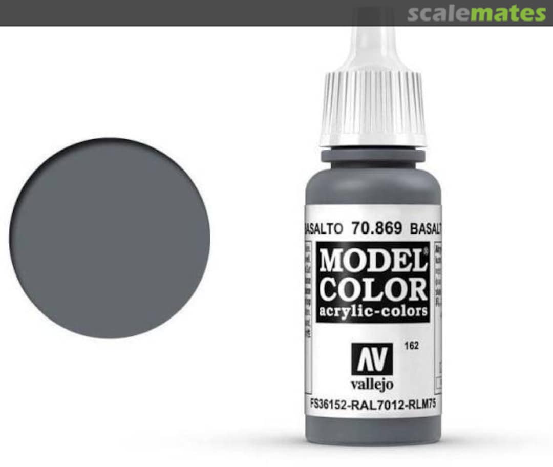 Boxart Basalt Grey - FS36152 - RAL 7012 - RLM 75 70.869, 869, Pos. 162 Vallejo Model Color