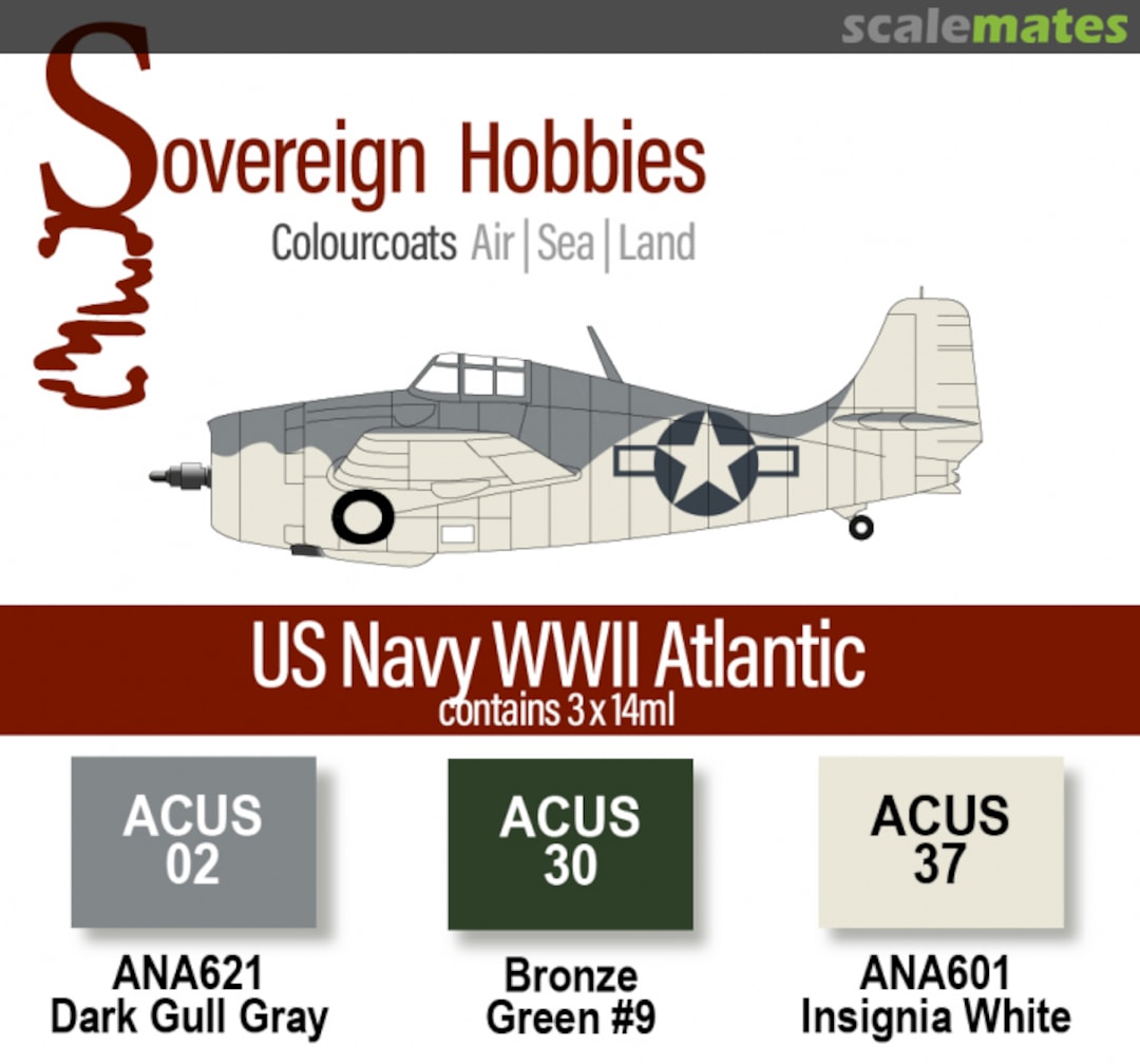 Boxart Colourcoats Set US Navy WWII Atlantic  Colourcoats (since 2014)