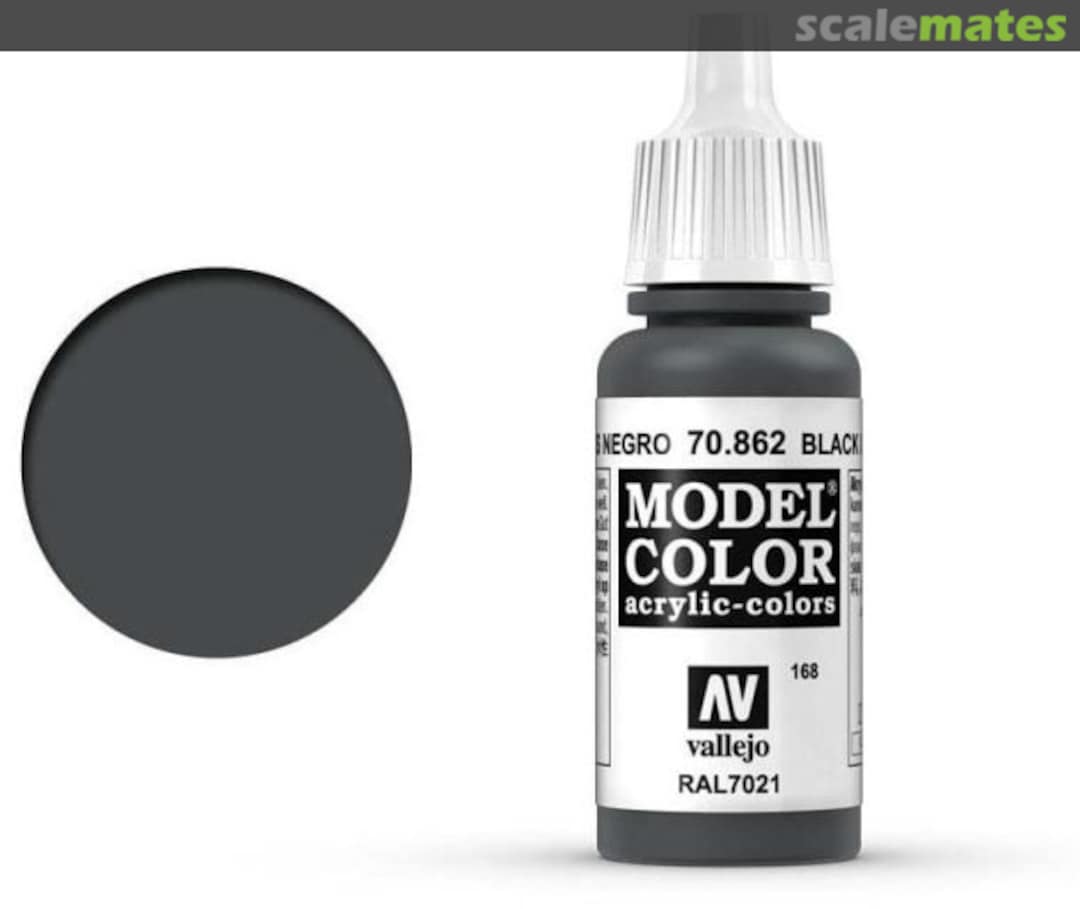 Boxart Black Grey - FS37031 - RAL 7021 70.862, 862, Pos. 168 Vallejo Model Color