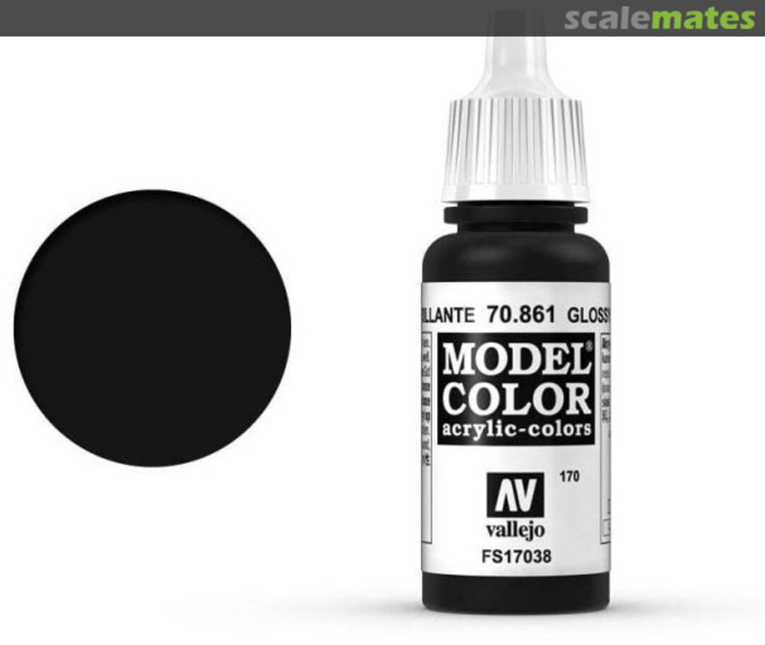 Boxart Glossy Black - FS17038 70.861, 861, Pos. 170 Vallejo Model Color