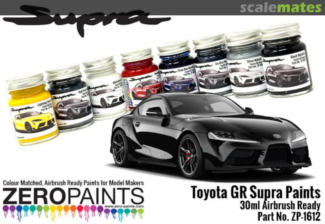 Boxart Toyota GR Supra Black Metallic  Zero Paints