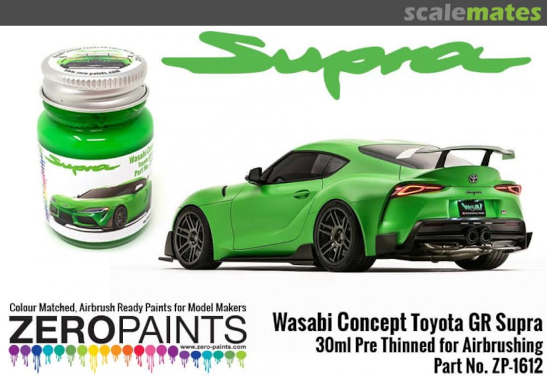 Boxart Toyota GR Supra Wasabi Concept Green  Zero Paints