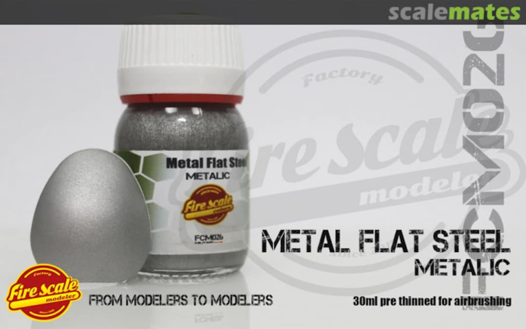 Boxart Metal Flat Steel  Fire Scale Colors