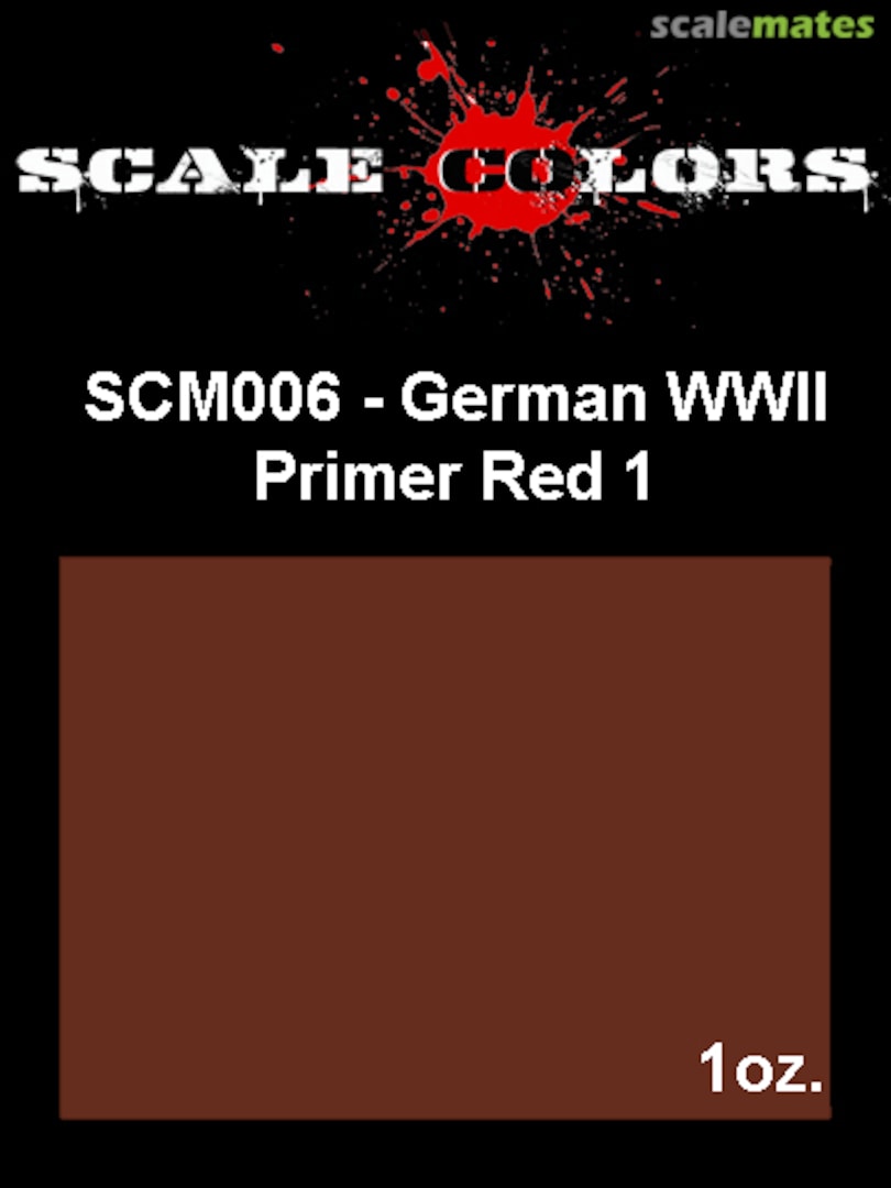 Boxart German WWII Primer Red 1 SCM006 Scale Colors