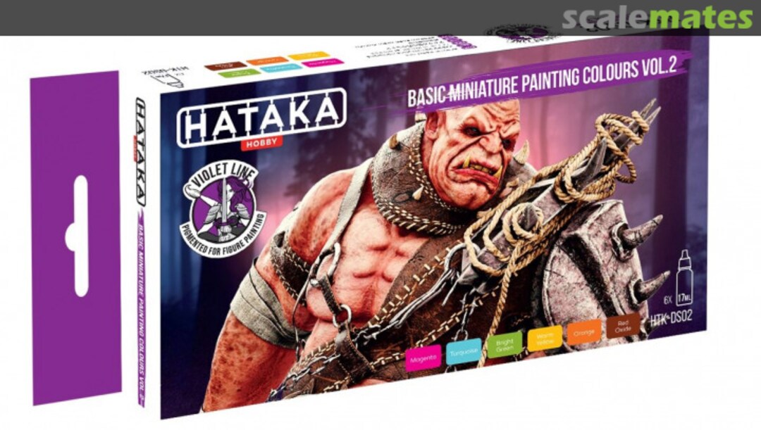 Boxart Basic Miniature Painting Colours Vol.2  Hataka Hobby Orange Line