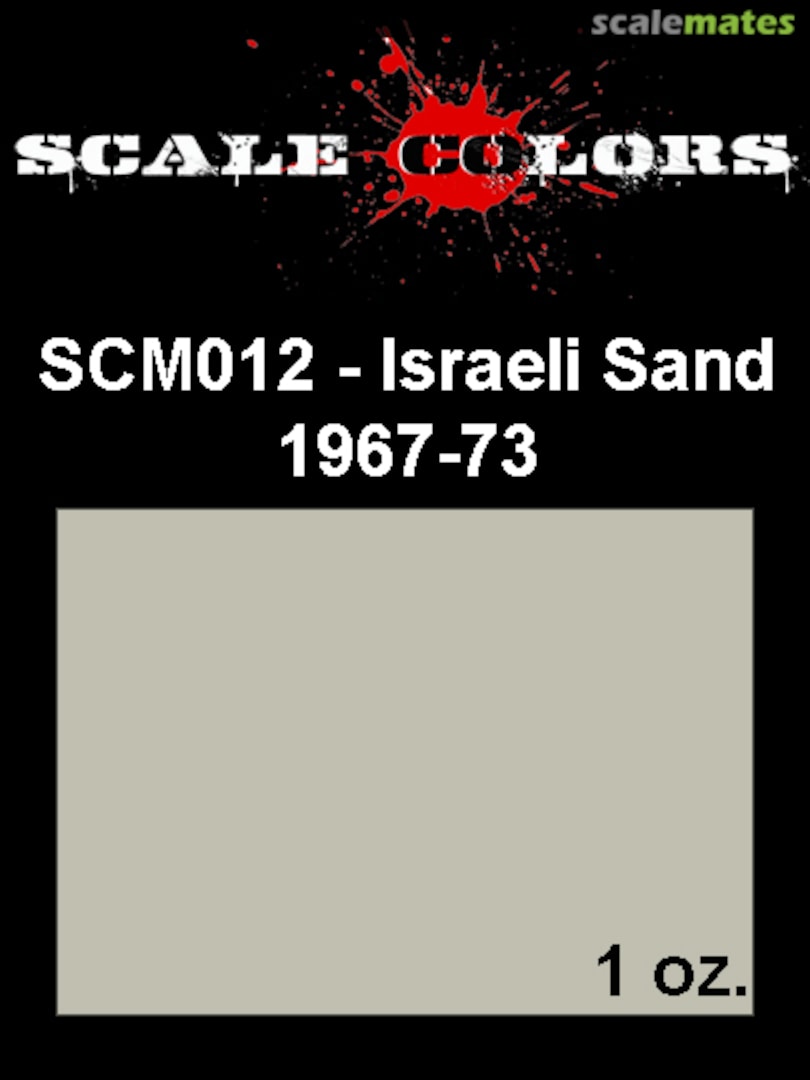Boxart Israeli Sand 1967-73 SCM012 Scale Colors