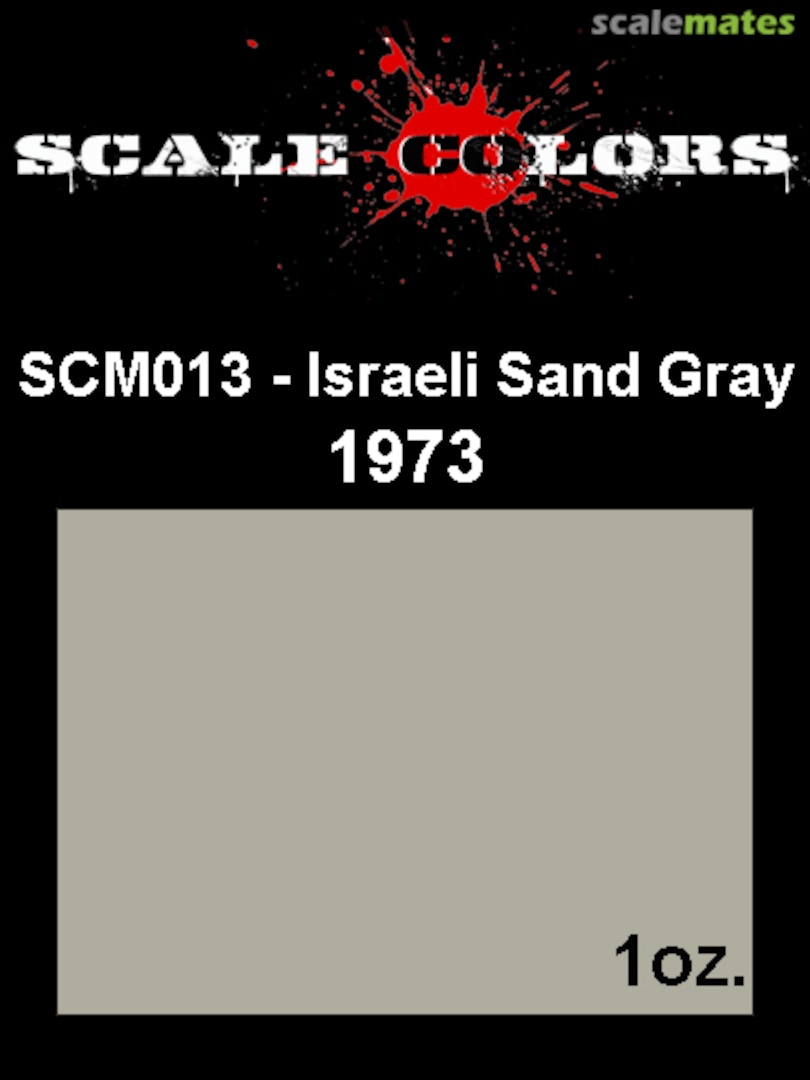 Boxart Israeli Sand Gray 1967-73 SCM013 Scale Colors