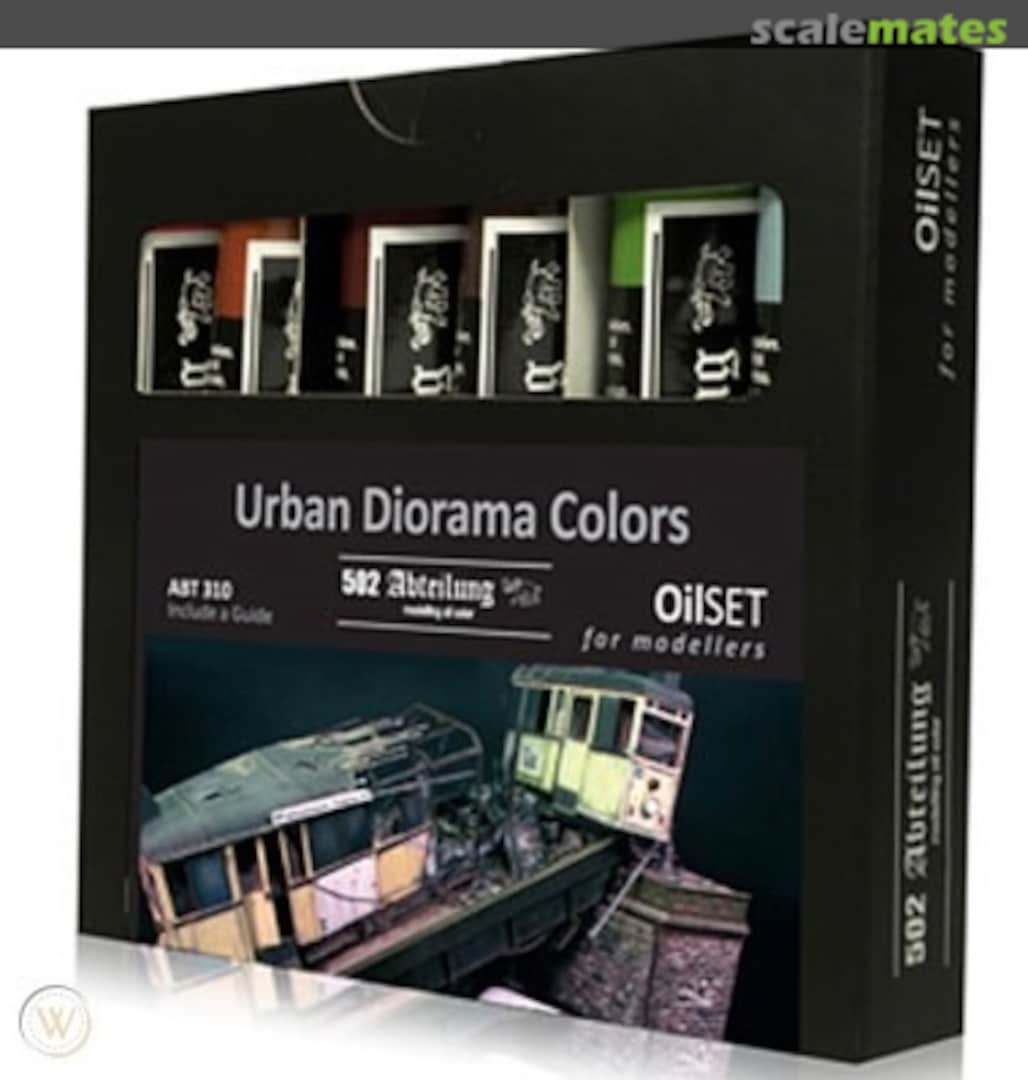 Boxart 502 Abteilung oil set - Urban Diorama Colors  MIG Productions