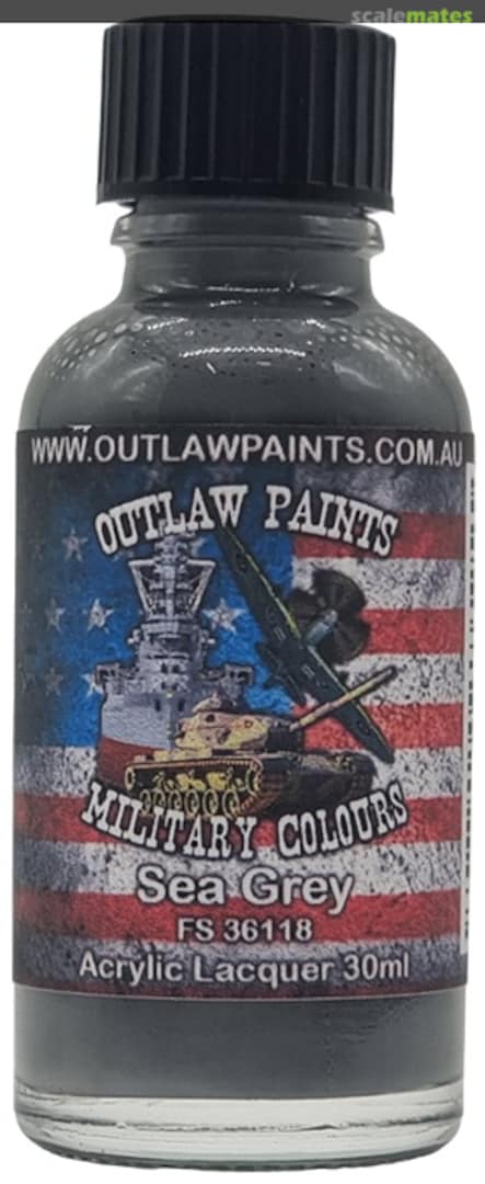 Boxart US Military Colour - Sea Grey FS36118 OP013MIL Outlaw Paints