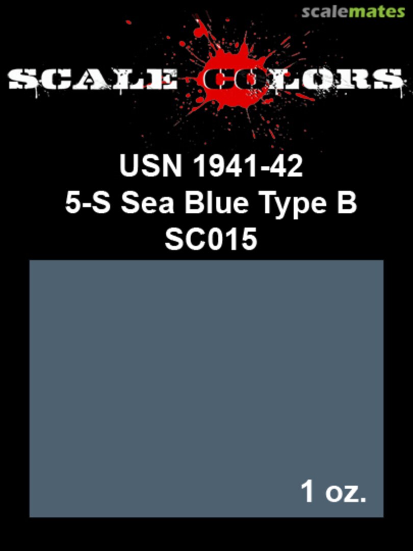 Boxart US Navy 5-S Sea Blue Type B SC015 Scale Colors