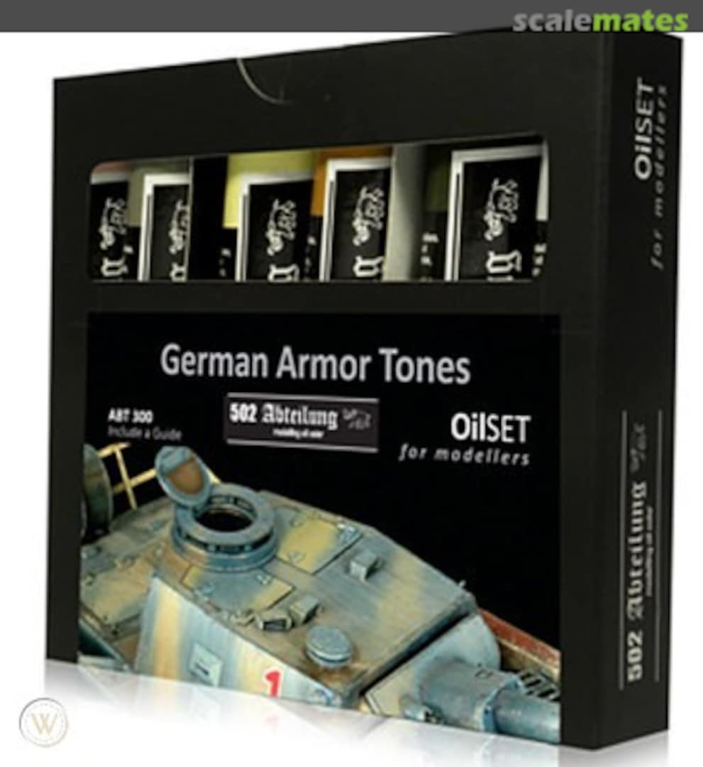Boxart 502 Abteilung oil set - German armor Tones  MIG Productions