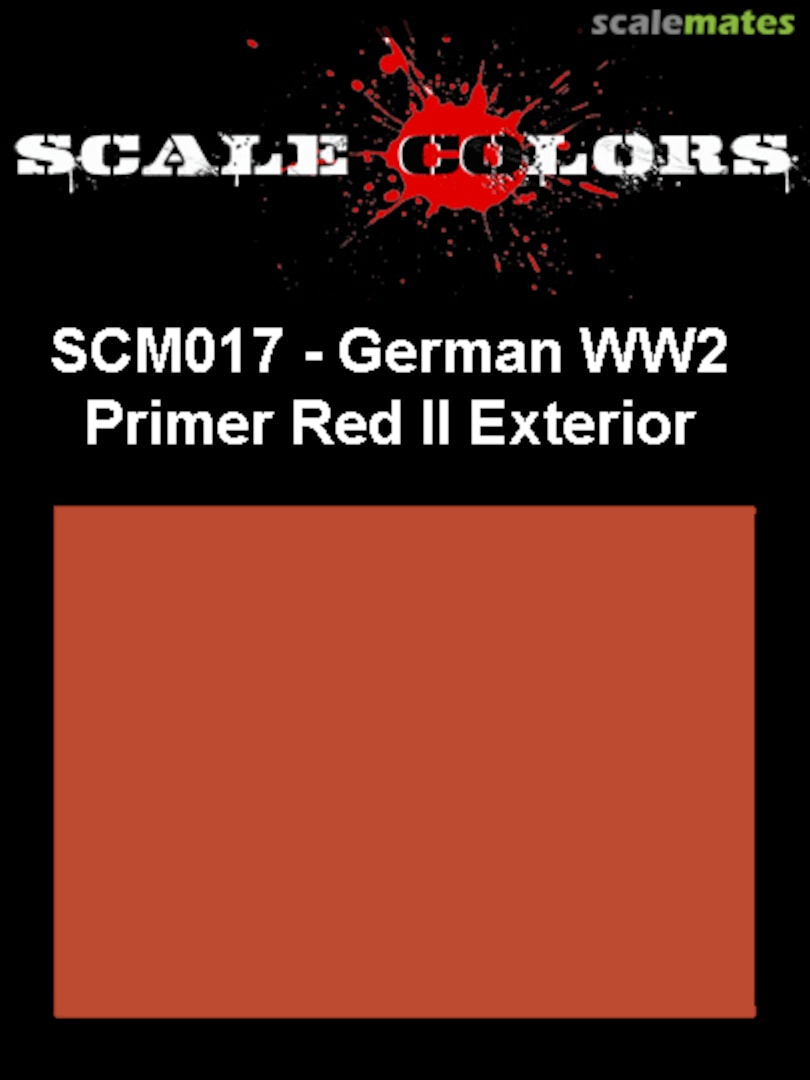 Boxart German Primer Red II Exterior SCM017 Scale Colors