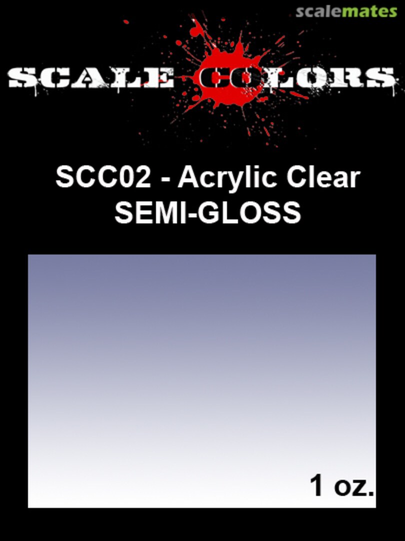 Boxart Acrylic Semi-Gloss Clear SCC02 Scale Colors