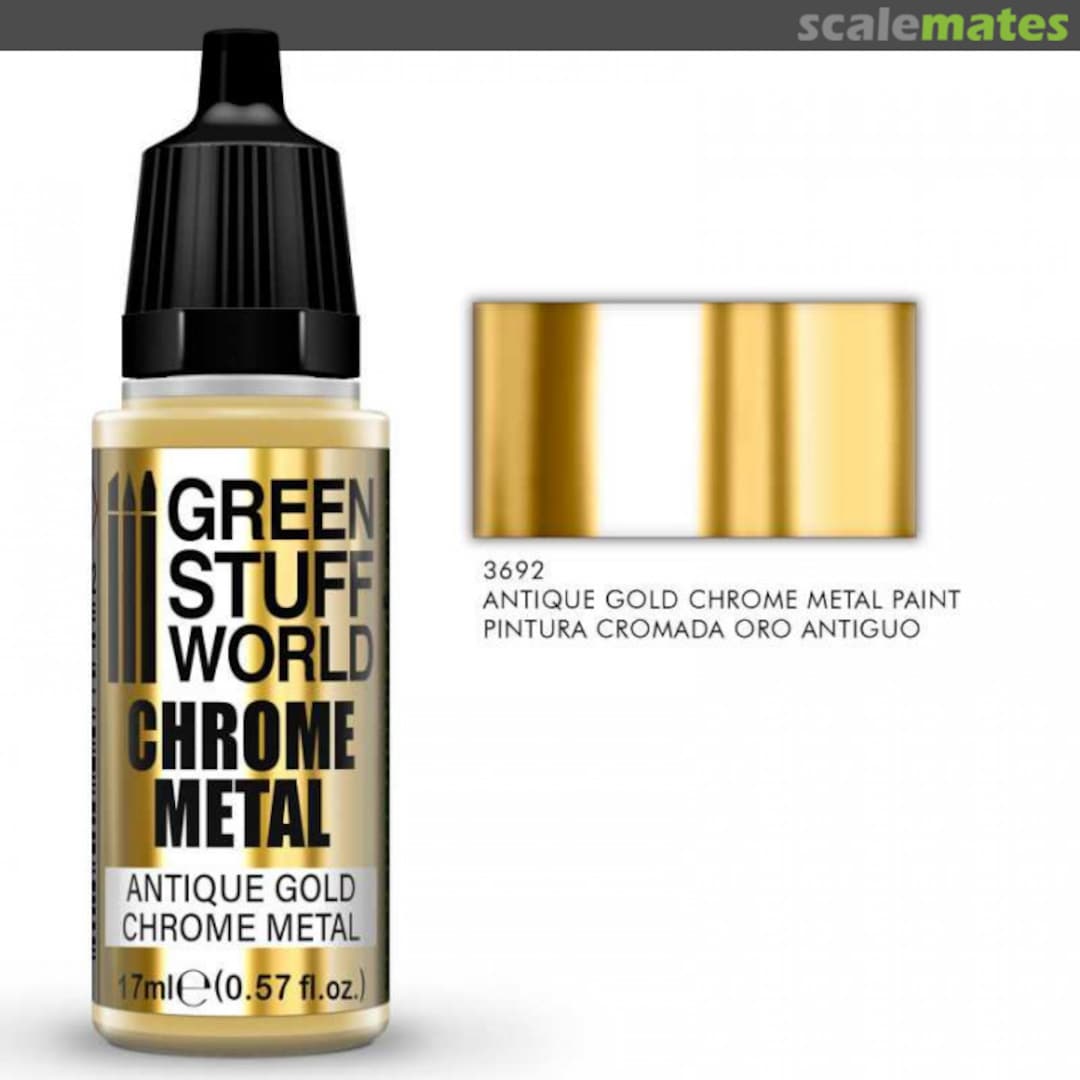 Boxart Antique Gold Chrome Metal  Green Stuff World