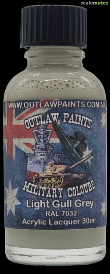 Boxart Australian Military Colour - Light Gull Grey RAL 7032 OP125MIL Outlaw Paints