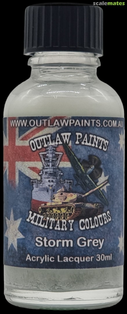 Boxart Australian Military Colour - Storm Grey OP136MIL Outlaw Paints