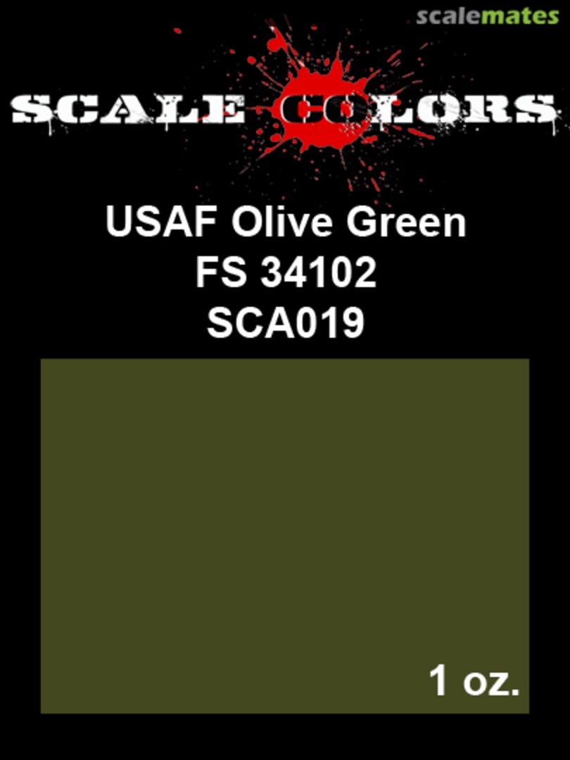 Boxart USAF Medium Green FS34102 SCA019 Scale Colors