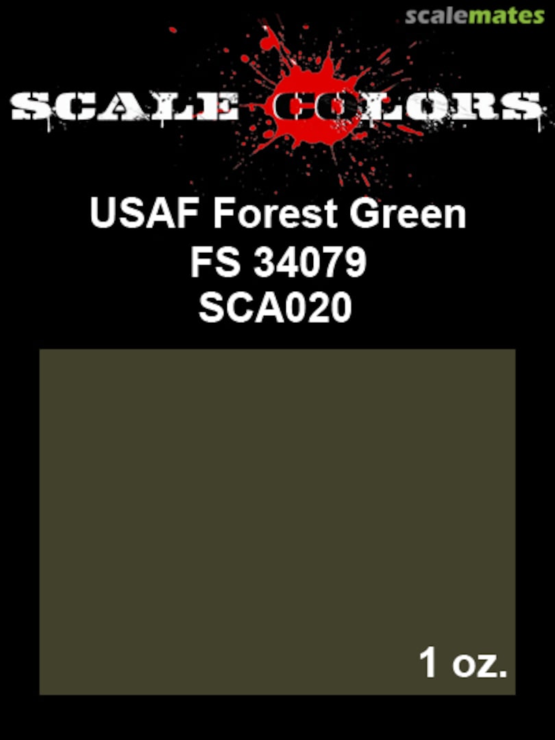 Boxart USAF Dark Green FS34079 SCA020 Scale Colors