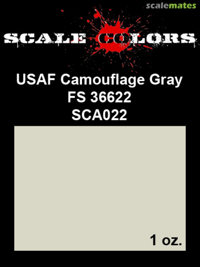 Boxart USAF Camouflage Gray FS36622 SCA022 Scale Colors