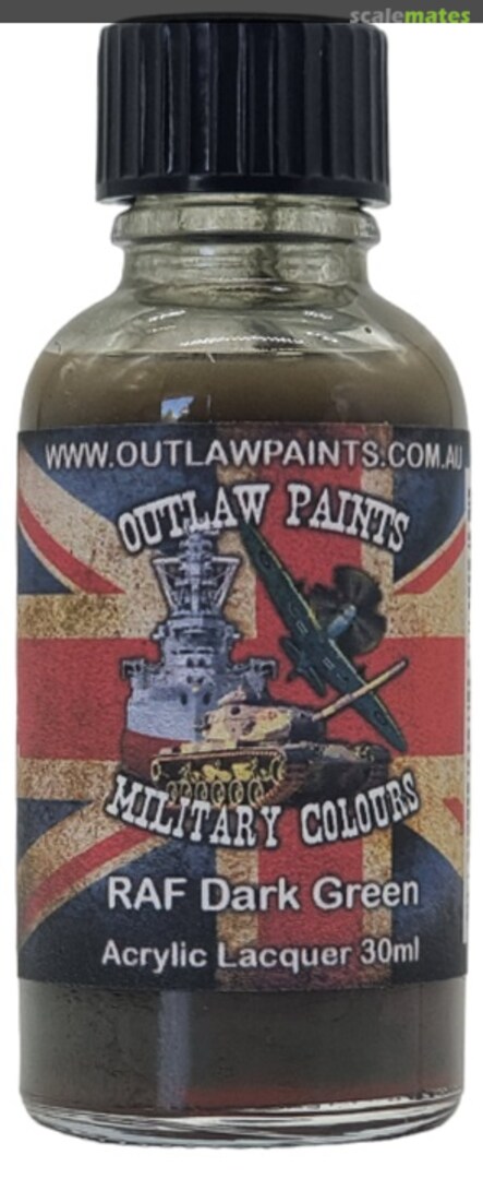 Boxart British Military Colour - RAF Dark Green BS381C/241 OP095MIL Outlaw Paints