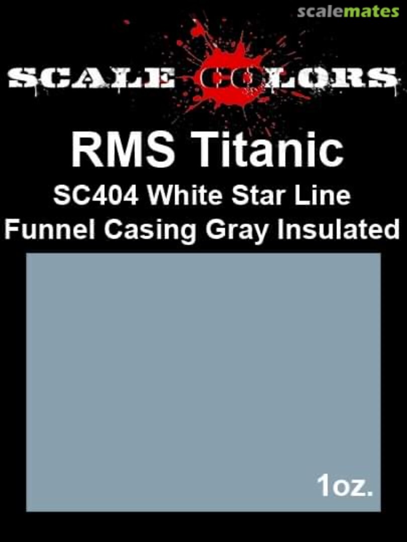 Boxart RMS Titanic White Star Line Funnel Casing Gray Insulated SC404 Scale Colors