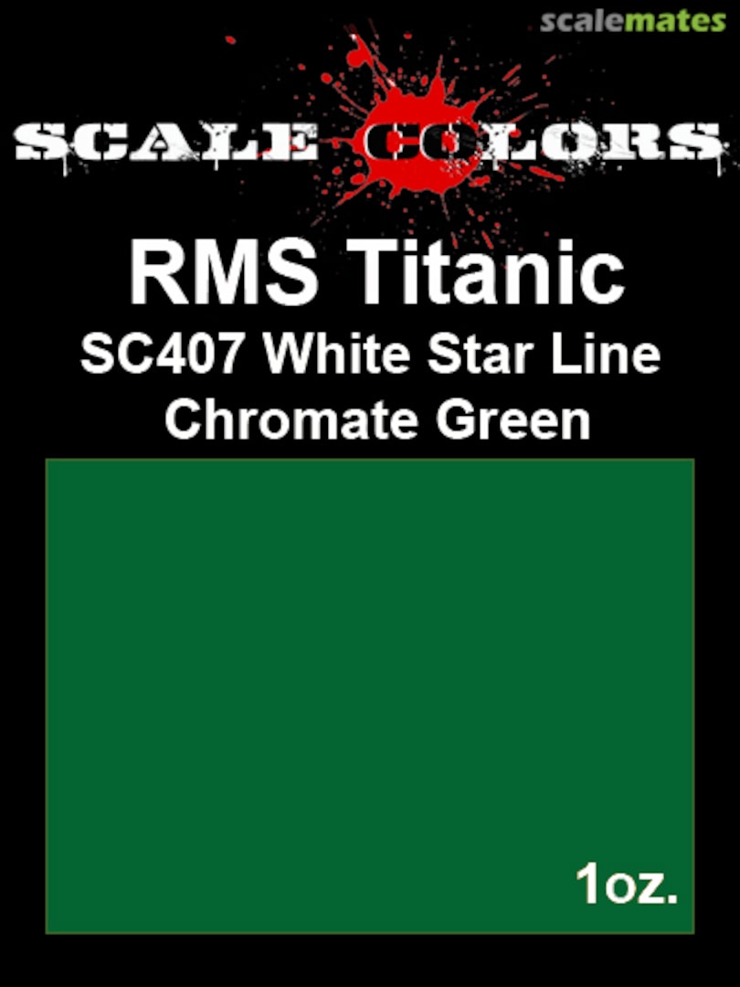 Boxart RMS Titanic White Star Line Chromate Green SC407 Scale Colors