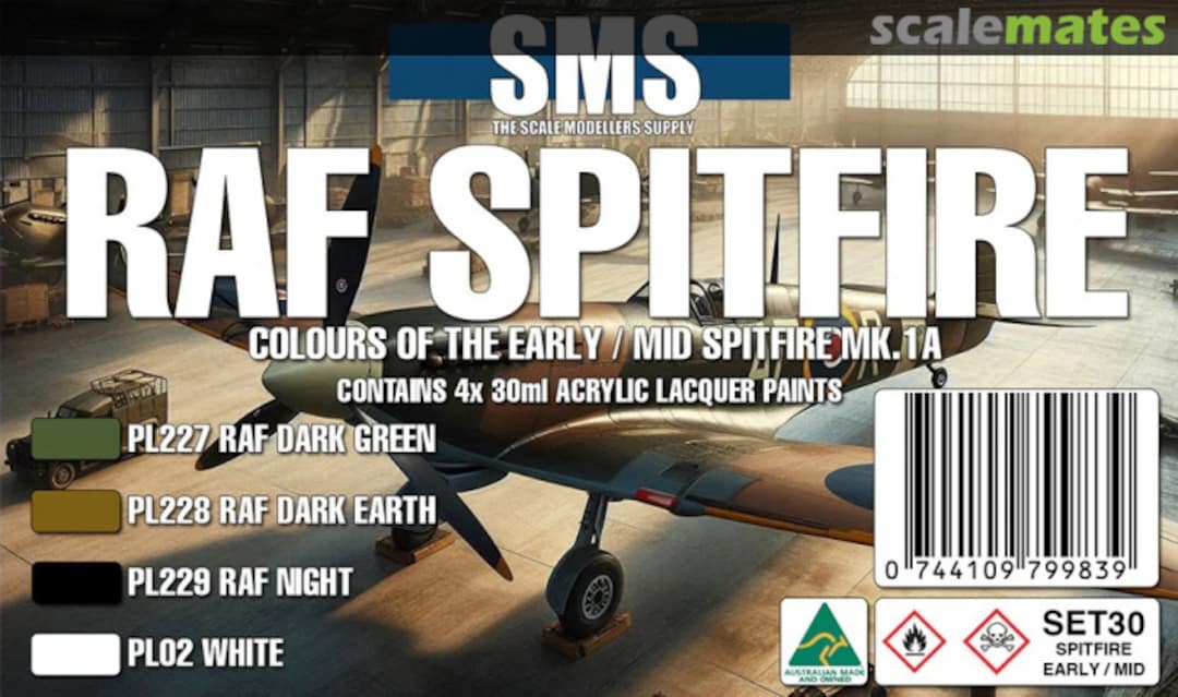 Boxart RAF Spitfire Mk1a  SMS