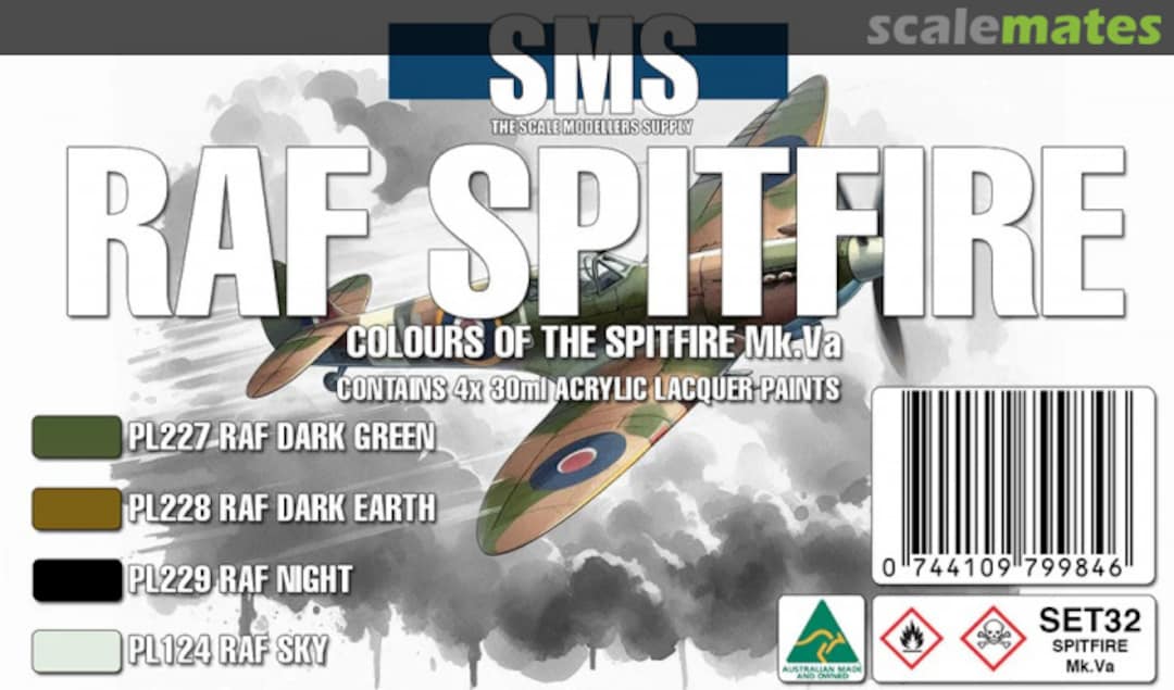 Boxart RAF Spitfire MkVa  SMS