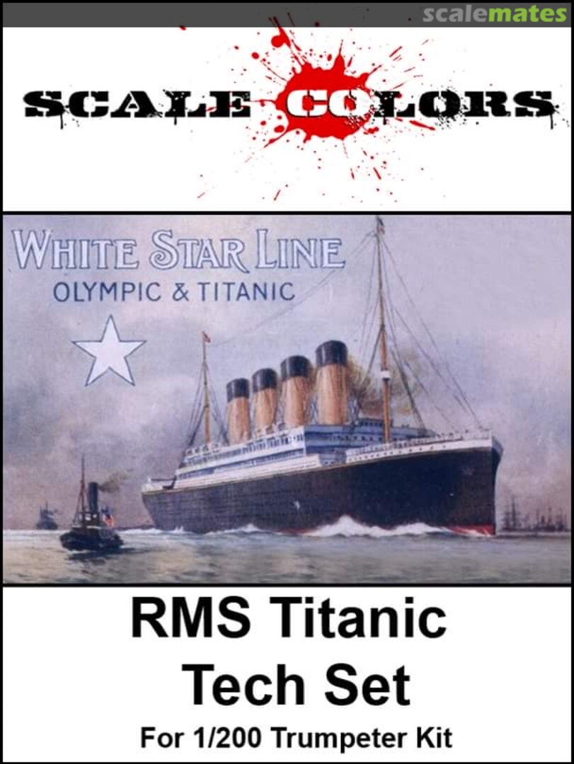 Boxart RMS Titanic Tech Set SC997 Scale Colors