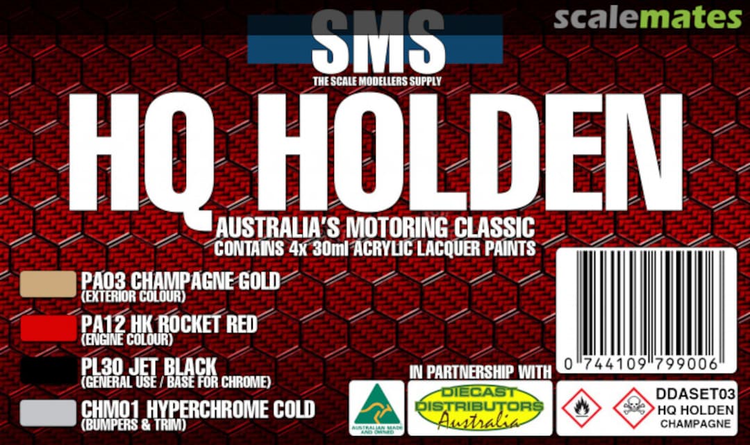 Boxart Holden HQ Colour Set #3 - Champagne Gold  SMS